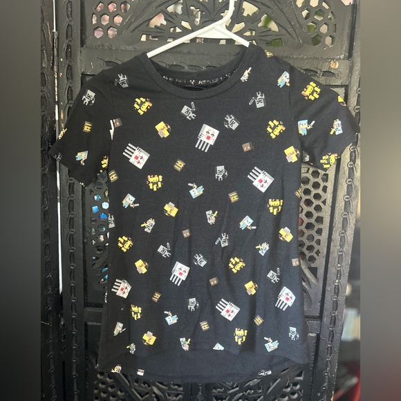 Jinx Tees Girls Minecraft Print High Low T-shirt - Picture 1 of 4